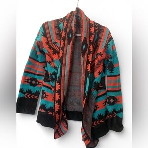 Rock & Roll Cowgirl Vibrant Patterned Cardigan